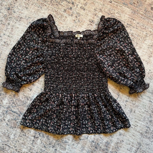 Max Studio Tops - {Max Studio} Floral Peplum Top